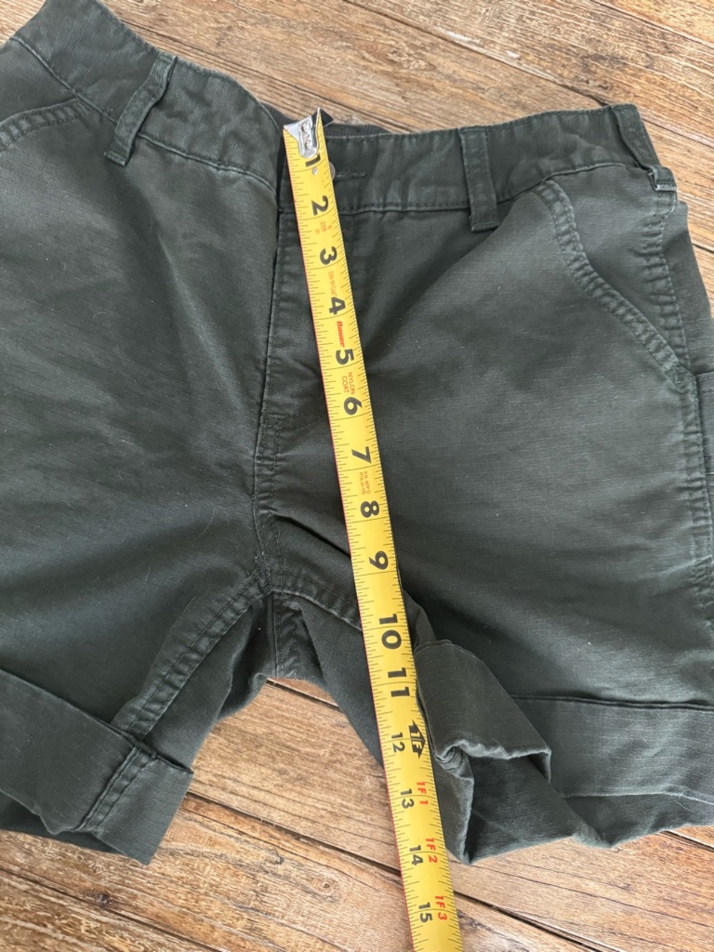 Carhartt Women’s Green Original Fit Shorts Size 4 - Picture 7 of 7